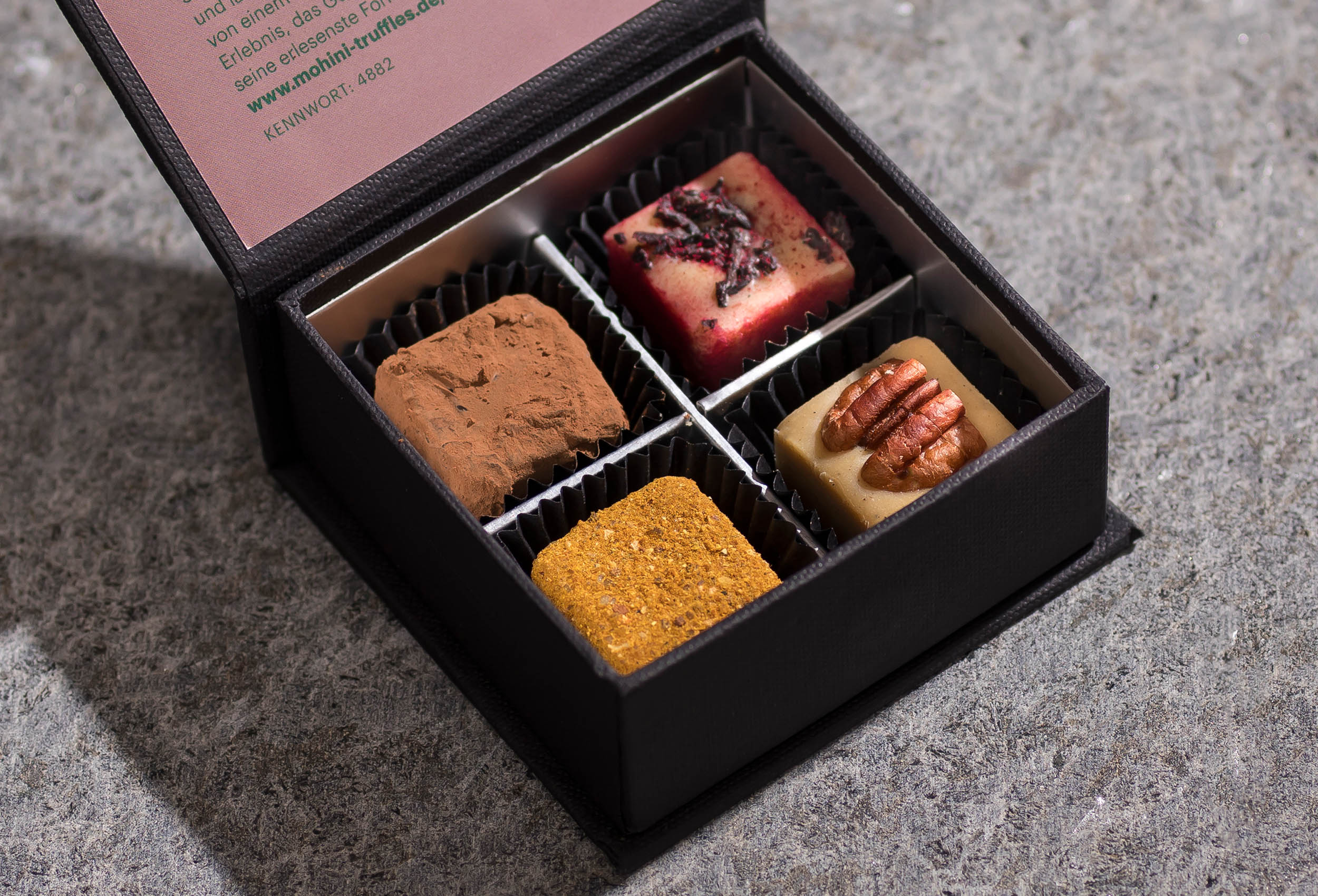 MOHINI Truffles: Glut und Glanz – Wo Aromen lodern.